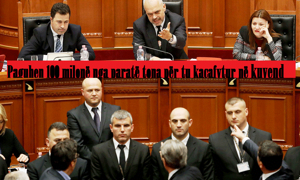 Paguhen 100 milionë lekë për tu sharë në parlament deputetët