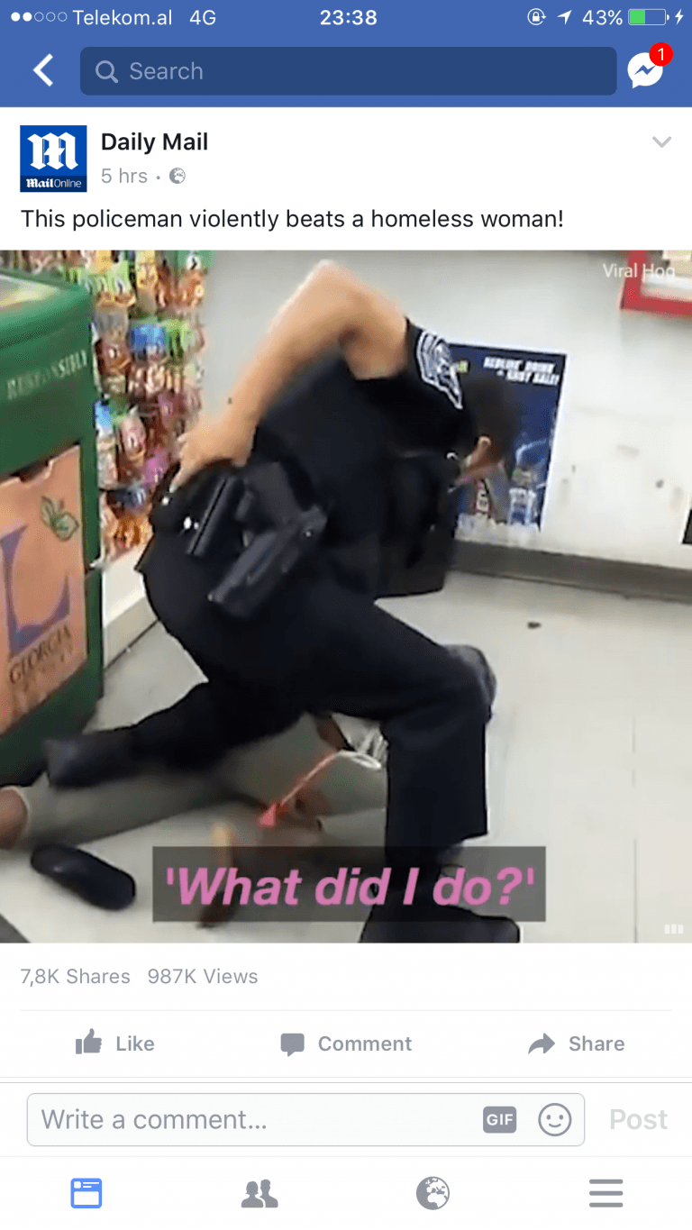 Video/This policeman violently beats a homeless woman!