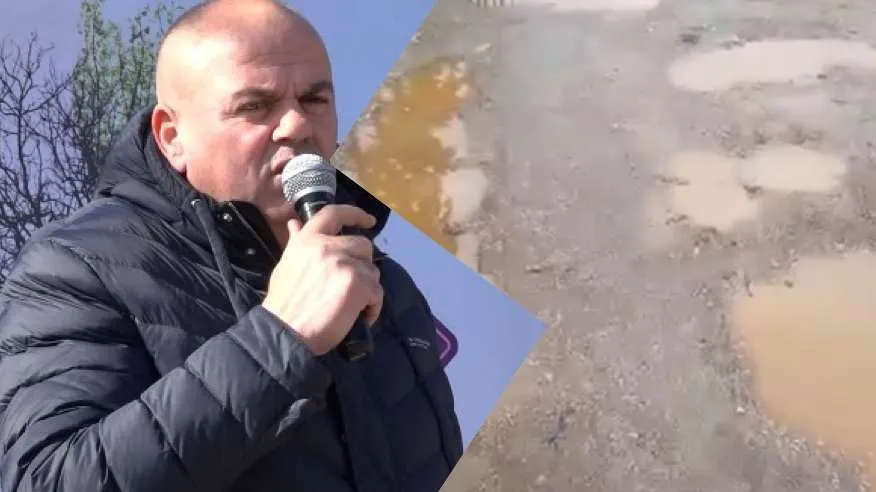 VIDEO-DENONCIM/ Rruga me  baltë e gropa në mes të qytetit të Kukësit