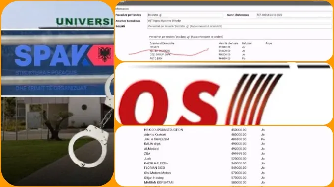 Genc Spahija i OST Shkodër i jep tender të kërkuarit nga SPAK Piro Zoga