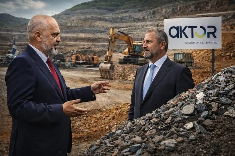 Edi Rama i jep minierat kompanisë greke “AKTOR”