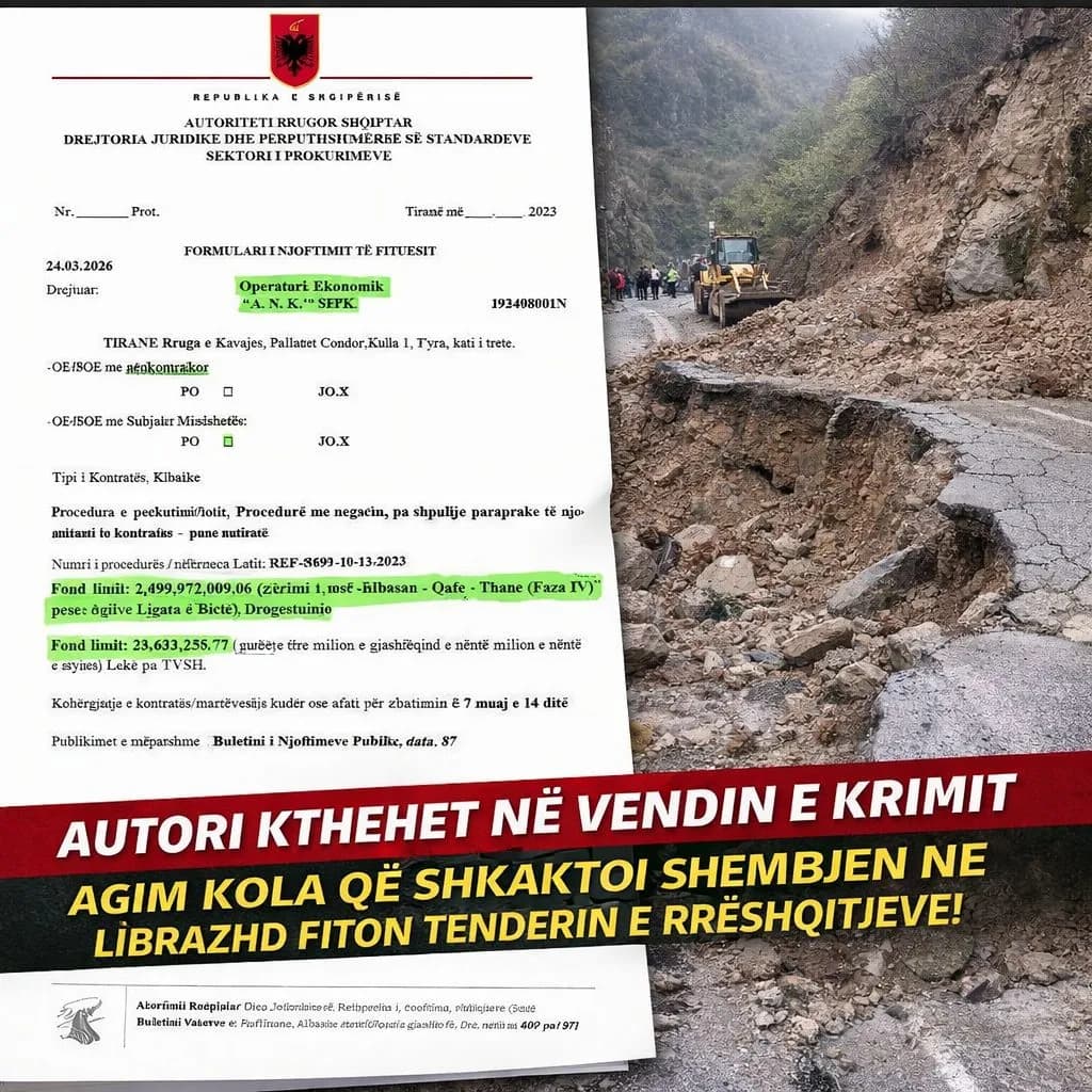 Kompania e lidhur me shembjen  fiton  tenderin e emergjencës