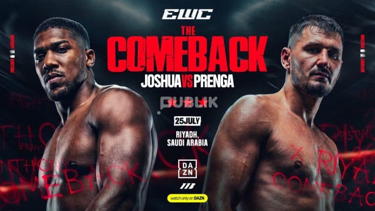 Historike! Kristian Prenga përballet në boks me Anthony Joshua