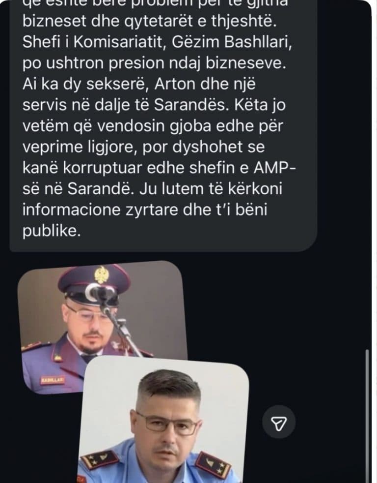 Denoncimi: Akuza për presion ndaj bizneseve dhe gjoba nga Shefi i Komisariatit
