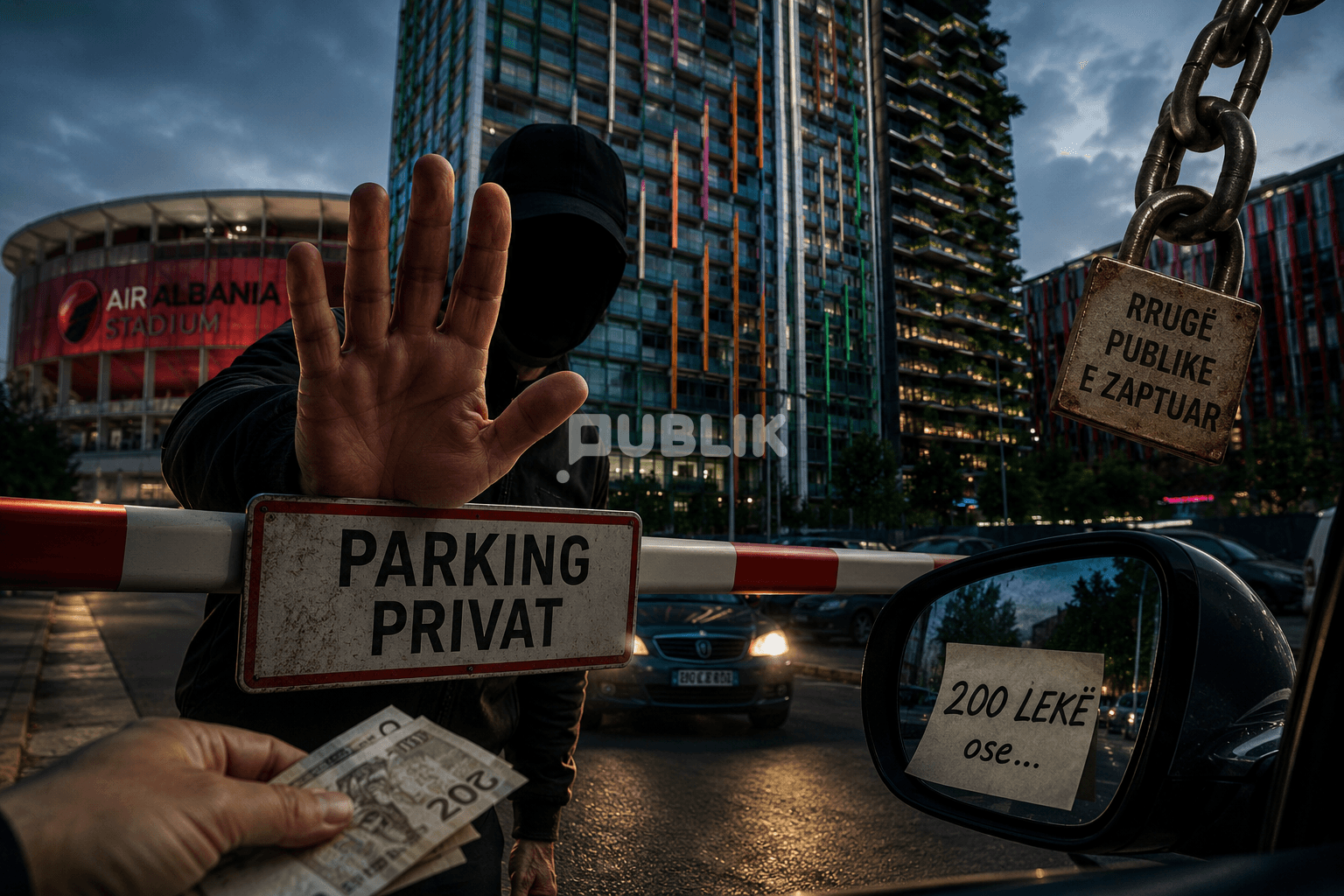 Denoncimi: Prona publike te pallati “Ambasador 3” kthehet në parking privat