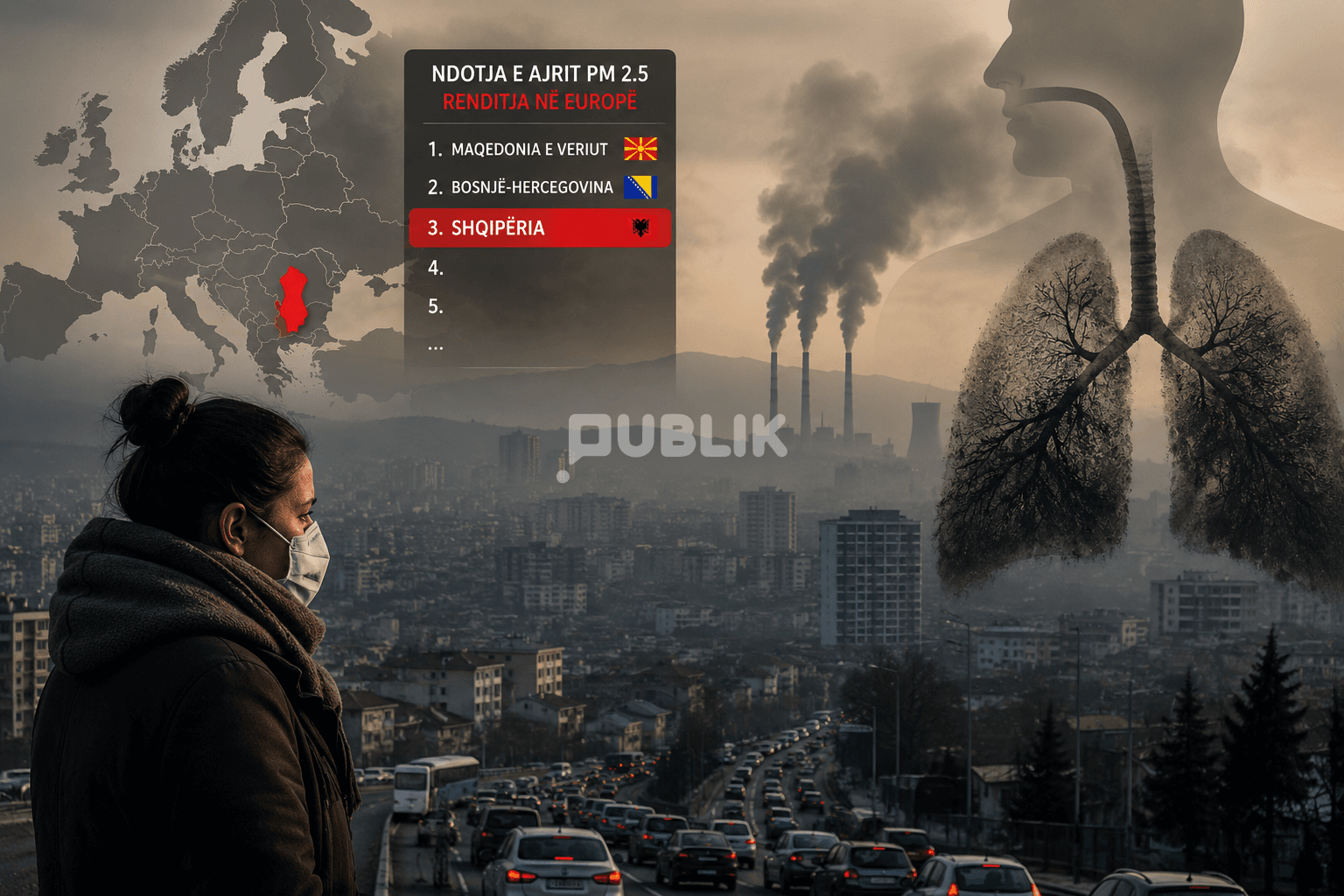 Ajër vdekjeprurës – Shqipëria e treta në Europë