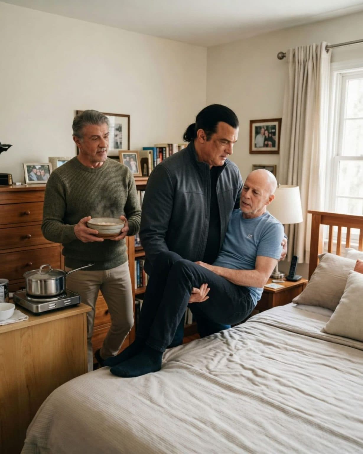 Steven Seagal dhe Sylvester Stallone mbështesin Bruce Willis në betejën e tij më të vështirë